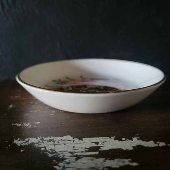 Vintage Royal Worcester Porcelain Coaster Pin Dish Ring Dish Trinket Dish - Picture 2 of 3